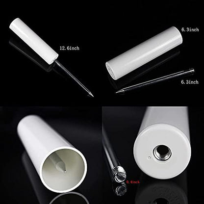 Fishing Rod Holder, 4 Pack Fishing Pole Holders Ground, Rod Holders for Bank Fishing, Beach Support Stand Reinforced PVC, 4 Free Alarm Bells - style: White