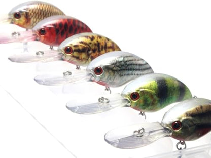 Minnow Crankbait for Bass Fishing Bass Lure Jerkbait Fishing Lures and Tackle Box - color: HC733KB