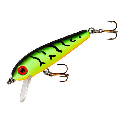 Value Series Minnow Crankbait Shallow Water Fishing Lure - color: Fire Tiger, size: 1 5/8"
