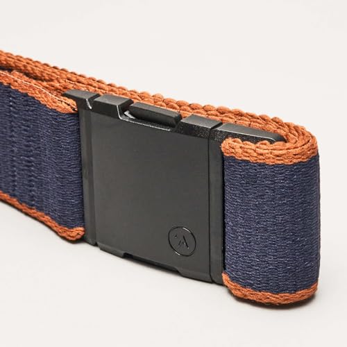 Arcade Belts A2 Unisex Adventure Belt: Heavy Duty Stretch, Metal Free Buckle - color: Blackwood - Black/Khaki, size: Standard (Up to 40"); 1.5" Wide