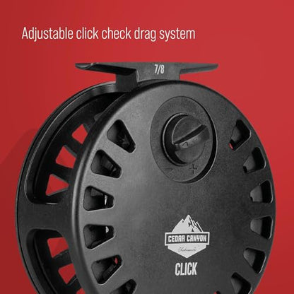 Shakesepeare Cedar Canyon Click Fly Reel - size: 7/8