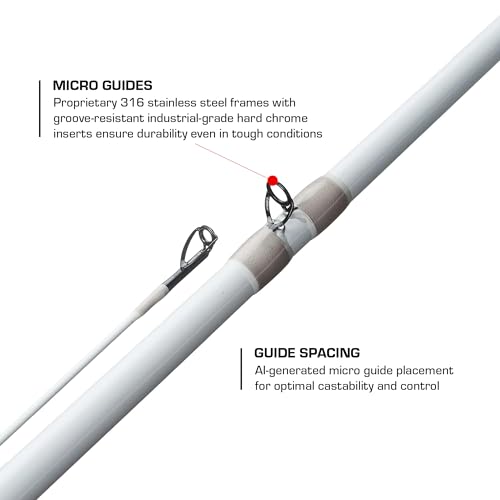 Duckett Fishing Ghost II Spinning & Casting Rods, Lightweight, Durable, and Ultra-Sensitive Performance Fishing Rod - size: 7'0" Medium Fast Casting