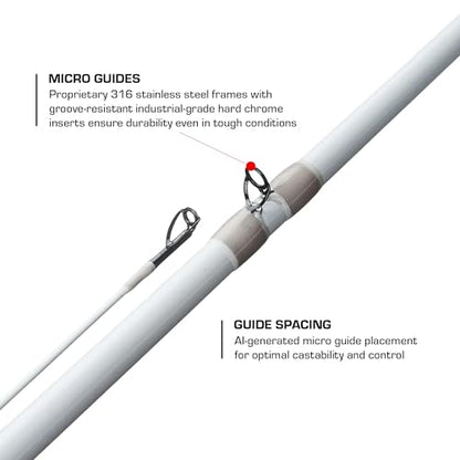 Duckett Fishing Ghost II Spinning & Casting Rods, Lightweight, Durable, and Ultra-Sensitive Performance Fishing Rod - size: 7'0" Medium Fast Casting