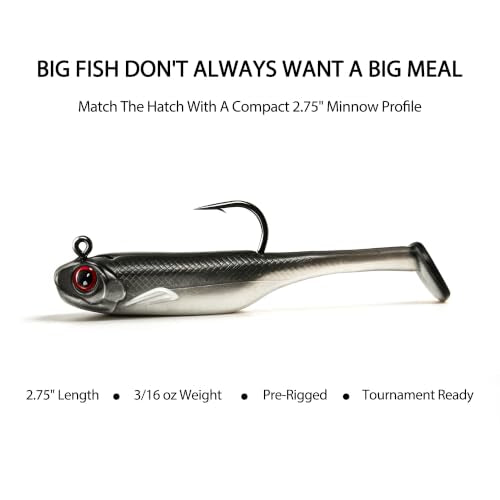 Soft Fishing Lures Shad Minnow Swimbaits, Pre-Rigged Jig Heads Paddle Tail Swim Baits for Bass, Trout, Walleye, Crappie, Sinking Jigs Bait for Saltwater Freshwater, Fishing Gifts for Men - color: A7 - 6 Pcs - 2.75 Inch