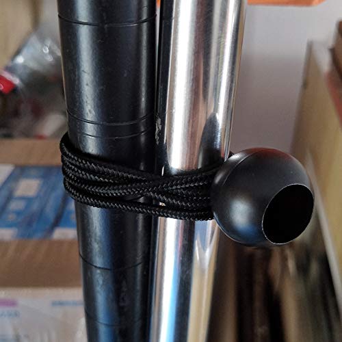 Ball Bungee Cords, 50 Packs, 4 Inch Black Tie Down Cords for Tarp, Canopy Shelter, Wall Pipe, UV Resistant - size: 4 Inch