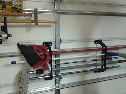 Cobra Storage Garage Door Storage Rack, 18" Black ABS Plastic Fishing Rod Holder, Ultimate Organization for Fishing Gear and Equipment, Garage Storage System - size: 18 inch