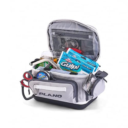 Plano Weekend 3500 Tackle Bag, Cutting-Edge Fishing Tackle Bag, Molded Waterproof Base, Spacious Storage, Die Cut Tool Sleeves, Daisy Chain Attachment Points - color: Coast, style: 3500 Tackle Case