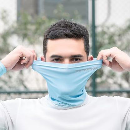 ROCKBROS Cooling Neck Gaiter Face Mask Fishing Scarf Face Cover for Men Women - color: Blue 2