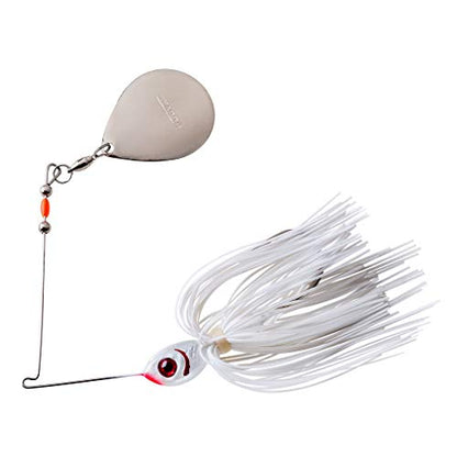 Booyah Colorado Blade Spinner-Bait Bass Fishing Lure - color: Snow White, style: Single Colorado (1/4 Oz)
