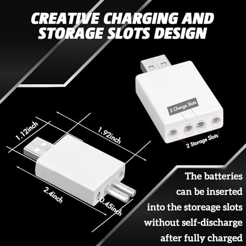 Copkim 8 Pcs Fishing Bobbers Battery Rechargeable and 2 Pcs Float Battery Charger Lighted up Night Bobber Batteries Night Fishing Accessories Tackles - color: White, style: Cr425
