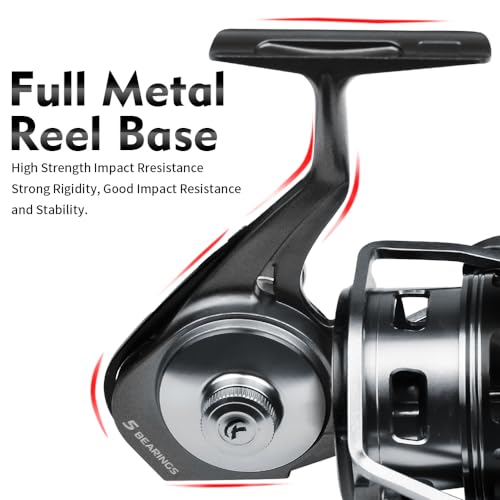Fishing Reels Spinning Reel - Full Metal Fishing Reel Aluminum Spool Ocean Big Game Carp Saltwater Fishing Spinning Reels - color: Red, size: 6000
