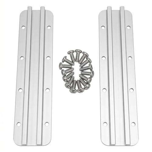 8-Inch Aluminum Kayak Gear Track with Mounting Hardware, 2 Pack