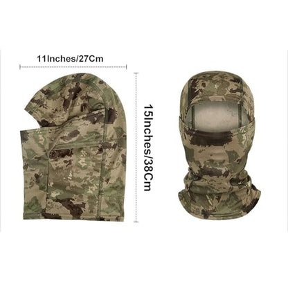 6 Packs Ski Mask Sun UV Protection Hood Breathable, Balaclava Face Mask for Men Women - Motorcycle Fish - color: 6pcs Camouflage