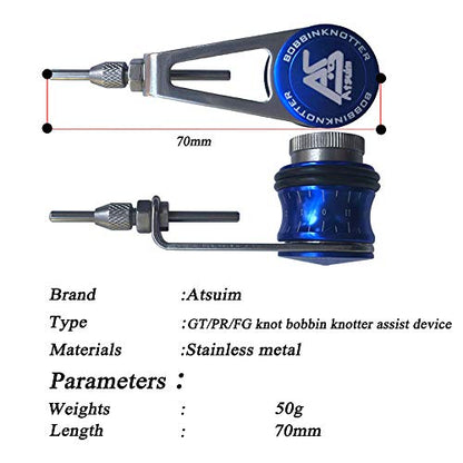 Fishing Bobbin Knotter FG GT RP Line Wire Knotting Tool Fishing Line Winder Assist Knotting Connector Accessories - color: red