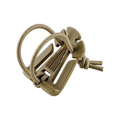 BOOSTEADY 10Pcs Tactical Gear Clip Molle Web Dominators for Outdoor Hydration Tube Backpack Straps Management - color: Coyote Tan