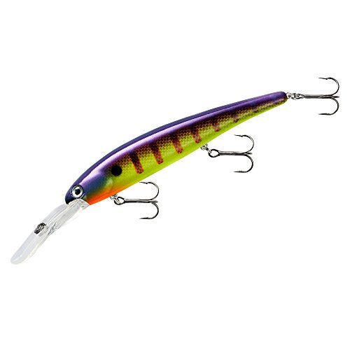 Bandit Lures 4 3/4-Inch Slender Minnow Jerkbait Trolls Up to 27 Feet Deep, Universal Color Patterns, 1 Piece - color: Viral Perch, size: 4 3/4", 5/8 oz
