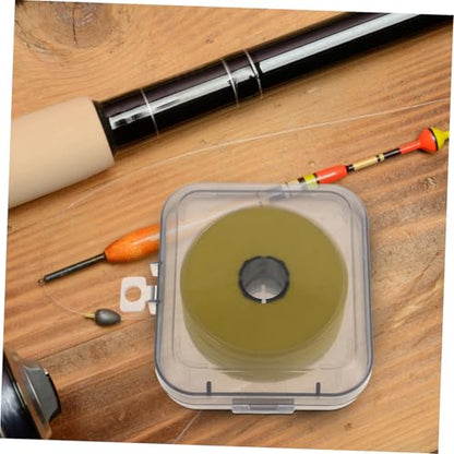 Kisangel Fishing Line Storage Box with Spool Holder for Organizing Fishing Tackle and Accessories Double Sided Design for Easy Classification of Fishing Lines Elegant and Practical