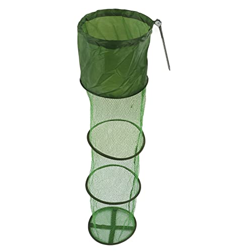 Collapsible Fishing Net Cage Portable Wire Fishing Basket with Floating Design Scratch Prevention for Keep Fish Alive - size: Small Size