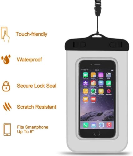 Unigear Dry Bag Waterproof, 2L/5L/10L/20L/30L/40L Floating and Lightweight Bags for Kayaking, Boating, Fishing, Swimming and Camping with Waterproof Phone Case - color: Pale Yellow, size: 10L