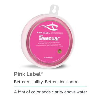 Seaguar Pink Label 100% Fluorocarbon Saltwater Fishing Leader Line, Multiple Sizes - size: 50lbs/25yds