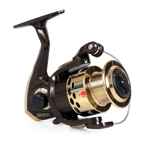 Spinning Fishing Reel for Freshwater Saltwater Fishing, Anti-Reverse with Front-Adjustable Drag - style: Gf5000 ( 3 Ball Bearings )