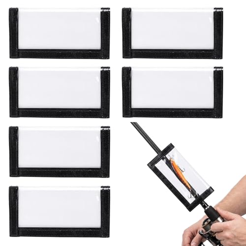 6 Set of Lure Wraps, Fishing Hook Covers， Fishing Lure Wraps, PVC Protective Sleeves for Fishing Gear Storage