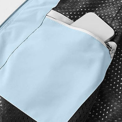 Fishing Vests for Men Lightweight Stand Collar Hiking Travel Vest - color: Light Blue, size: 3X-Large