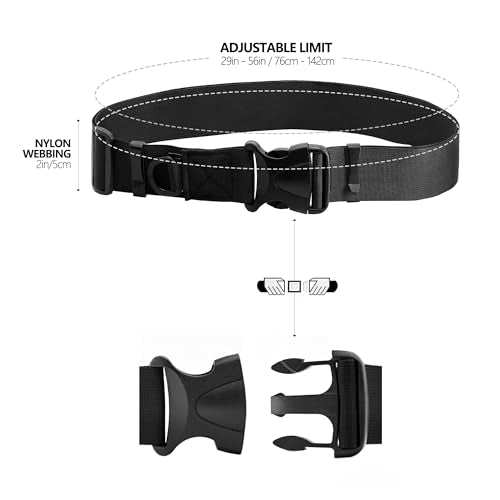 SAMSFX Fishing Wader Belt Wading Belts for Surf Casting Kayak Fishing Accessories Waders Straps, 2-inches in Width Webbing