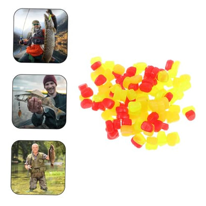 150pcs Soft Silicone Floating Fishing Lures Artificial Fake Corn Baits Simulation Carp Fishing Bait with Convenient Design for Freshwater Multiple Fish Species