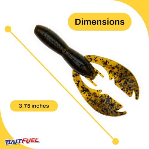 BAITFUEL Baby PACA Craw - color: Green Pumpkin Magic