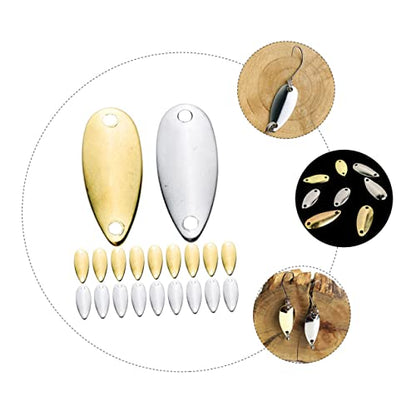YARNOW 20pcs Fishing Lures Vivid Metal Baits for Bass Fishing Lightweight Fake Baits for Freshwater for Anglers