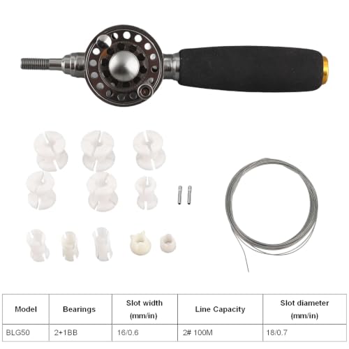 Metal Fishing Reel, 2+1 Bearings High Speed Fishing Raft Wheel with Handle Accessory for Angling Adventure