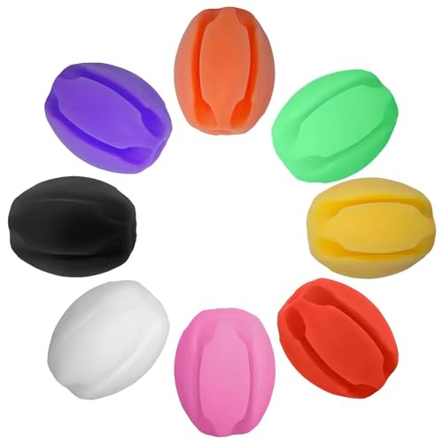 10Pcs Silicone Fishing Rod Holder Straps, 5 Hole Portable Fishing Rod Fixed Ball, Rubber Fishing Pole Clips Fly Fishing Accessories - color: Orange