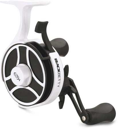 13 Fishing - Freefall Ghost - Inline Ice Fishing Reels - style: Left Hand Retrieve
