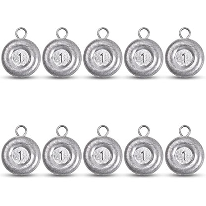Disc Sinkers Fishing Weights, Coin Sinkers Weights Saltwater Surf Fishing Weights Catfishing Gear Tackle 8oz 6oz 5oz 4oz 3oz 2oz 1oz - style: 1oz-10pack