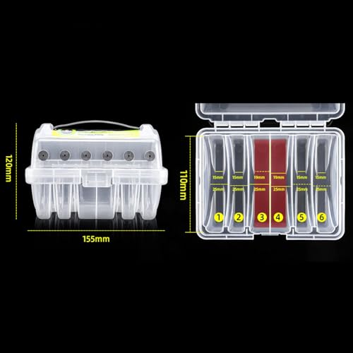 Fishing Line Storage Case Line Spool Box with Holes Durable Easy to Use Fishing Line Case Visibility for Camping Hiking