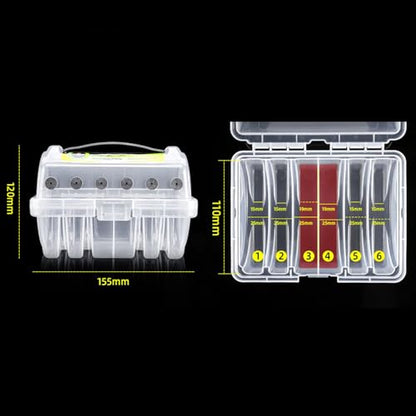 Fishing Line Storage Case Line Spool Box with Holes Durable Easy to Use Fishing Line Case Visibility for Camping Hiking