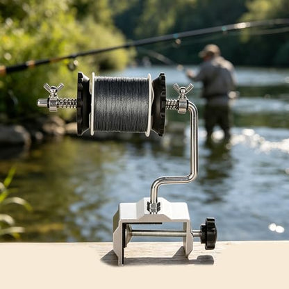 Lines Winder with Secure Table Clamp High Speed Fishing Line Spoolers Angling Line Winding Machine Lines Winder