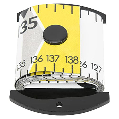 Fish Measuring Ruler, 138cm x 5cm Foldable Fish Measuring Tape with Accurate Calibration, Easy to Clean PVC Material, for Fishing Measurement Tool (Yellow) - color: Yellow