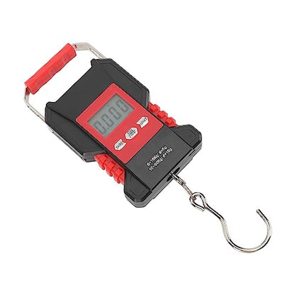 Fish Scale Digital Weight 110lb with Backlit LCD and USB Charging Compatible for Luggage Fishing Travel Includes Measuring Tape Design