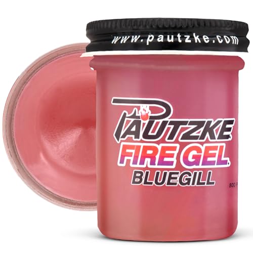 Pautzke Fire Gel Bait Scent Fishing Attractant, Long-Lasting Fish Scent Gel, Freshwater Saltwater Compatible, Strong Scent Trail, Easy Apply Lure Enhancer - color: Bluegill