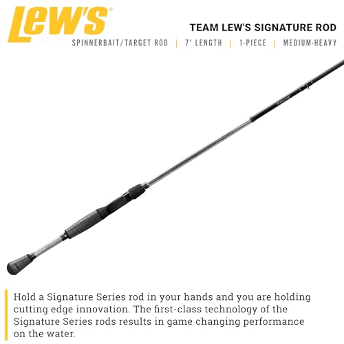 Lew's American Hero Tier 1 Casting Fishing Rod, HM50 Graphite Blank with Stainless Steel Guides, Split Grip EVA Handle, Multicam - size: 7'0", style: Med-heavy Power, Fast Action