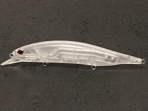 Blank Unpainted Minnow Crankbait Topwater Lipless Jerkbait Fishing Lures - color: UPM401P10