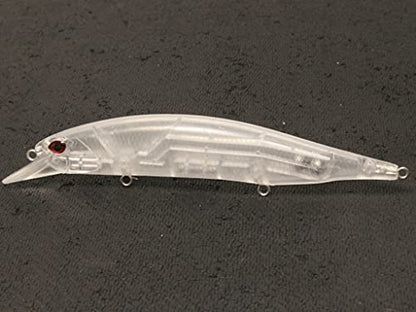 Blank Unpainted Minnow Crankbait Topwater Lipless Jerkbait Fishing Lures - color: UPM401P10