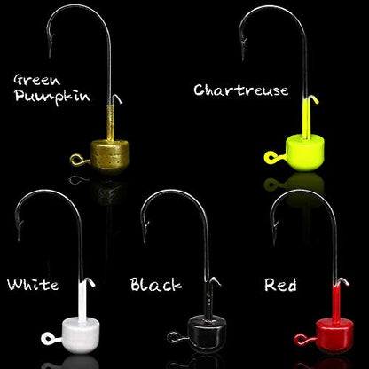 Ned-Rig-Kit-Finesse-Baits-Soft-Plastic-Worms-Fising-Lure for Bass Stick Swimbait Minnow Crawfish Lures Shroom Ned Jig Head Kit - color: 35-Piece 2.5'' Crawfish Baits Ned Rig Kit