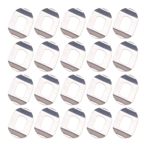 ZORZA 20Pcs Stainless Steel Handle Washers for Fishing Reel Replacement Parts Isolation Shim for Drum/Baitcasting Reel Accessories 8 * 5mm