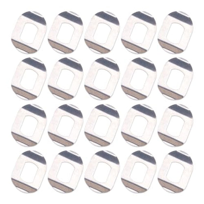 ZORZA 20Pcs Stainless Steel Handle Washers for Fishing Reel Replacement Parts Isolation Shim for Drum/Baitcasting Reel Accessories 8 * 5mm