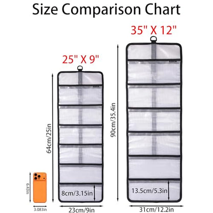 Roll Up Fishing Lure Wraps Set-Durable Lure Bag 6 Pocket PVC Protective Cover Saltwater Hook Covers Fabric Lure Protector Trolling Lure Tackle Box - color: Clear 1-pack, size: 25" X 9"