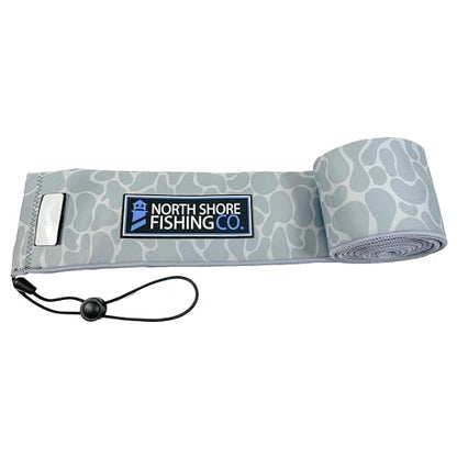 Premium Neoprene Fishing Rod Sleeve – Floating, Puncture Resistant, Labeled Protective Sock for Casting, Spinning, Trolling Fishing Rods - color: Camo, size: 60", style: Spinning