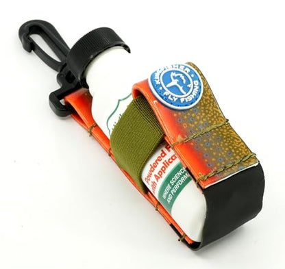 High and Dry Powder Dry Fly Floatant with Brush with Kingfisher Dry Shake Holder - color: Brook Trout